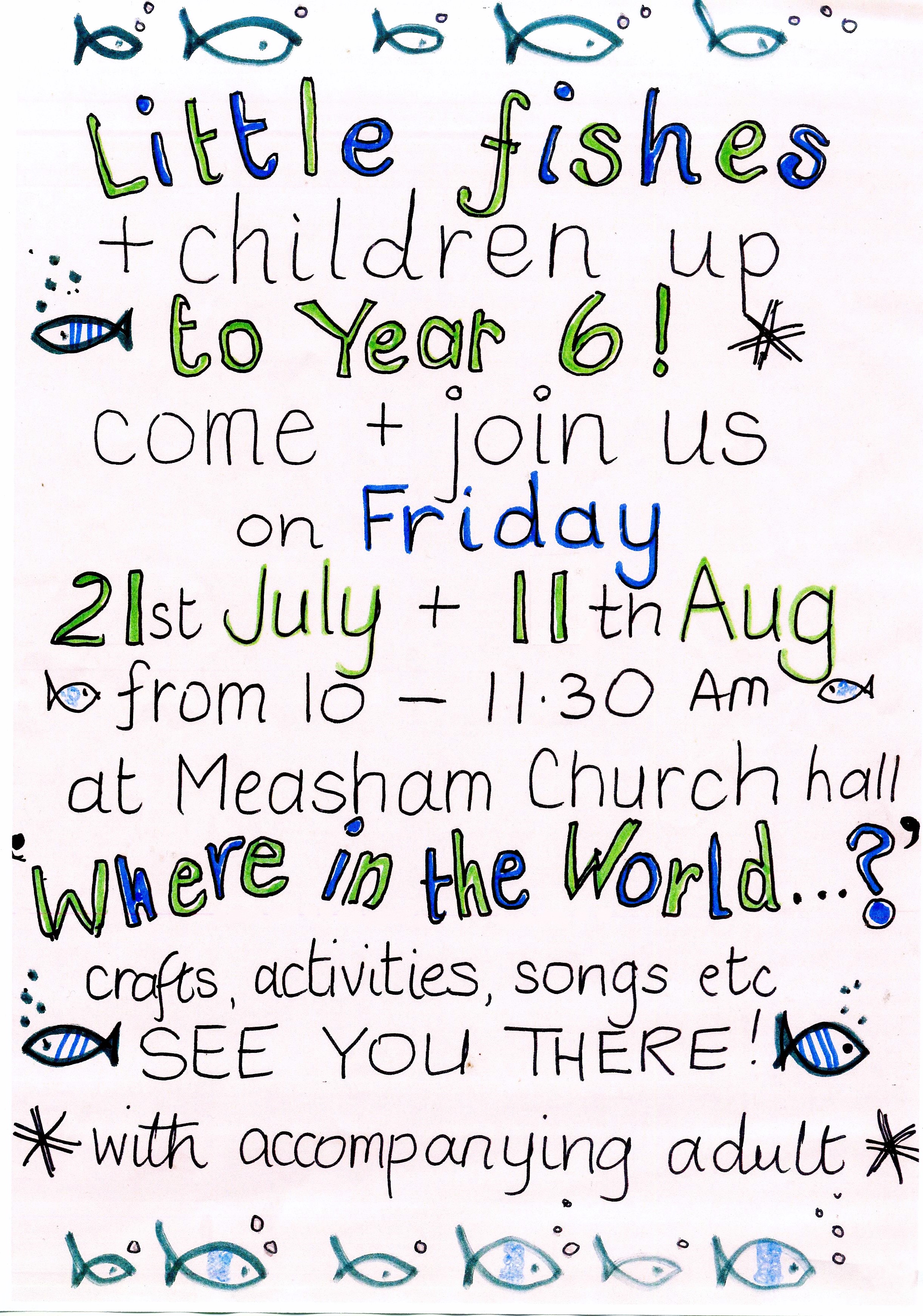 poster to promote a children's activity